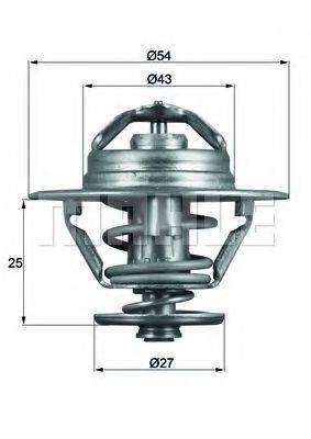 MAHLE ORIGINAL TX9374D Термостат, охолоджуюча рідина