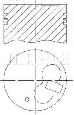 MAHLE ORIGINAL E195200 Поршень