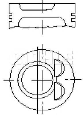 MAHLE ORIGINAL E59300 Поршень