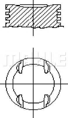 MAHLE ORIGINAL E70550 Поршень