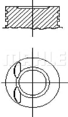 MAHLE ORIGINAL E14340 Поршень