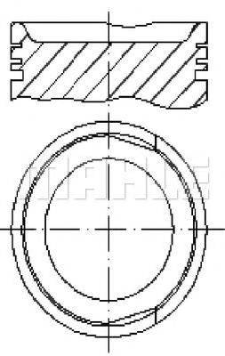 MAHLE ORIGINAL E25980 Поршень