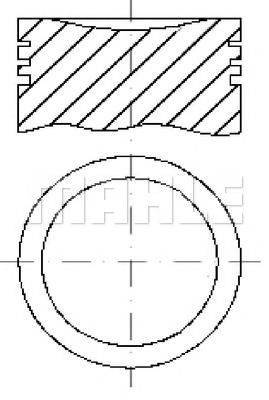 MAHLE ORIGINAL E25456 Поршень