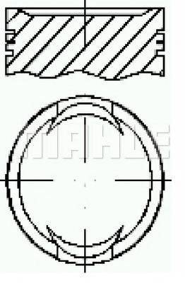 MAHLE ORIGINAL E25450 Поршень