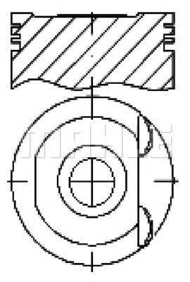 MAHLE ORIGINAL E18100 Поршень