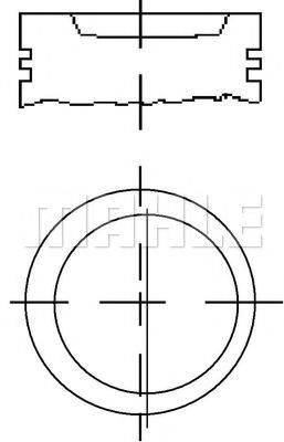 MAHLE ORIGINAL E70380 Поршень