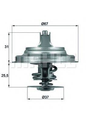 MAHLE ORIGINAL TX2587D Термостат, охолоджуюча рідина