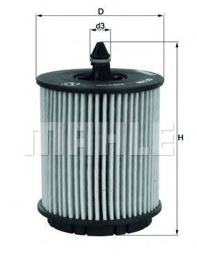 MAHLE ORIGINAL OX258D Масляний фільтр