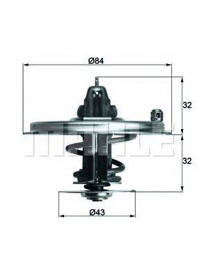 MAHLE ORIGINAL TX3680D Термостат, охолоджуюча рідина