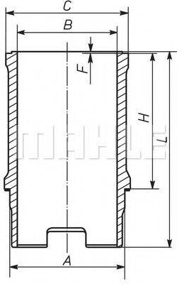 MAHLE ORIGINAL 029WN16 Гільза циліндра