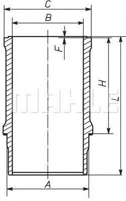 MAHLE ORIGINAL 021WN05 Гільза циліндра