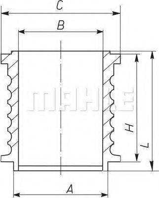 MAHLE ORIGINAL 004WR16 Гільза циліндра