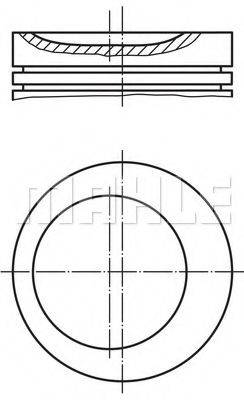 MAHLE ORIGINAL 0810400 Поршень