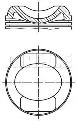 MAHLE ORIGINAL 0315500 Поршень