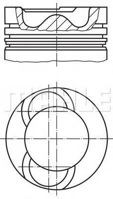 MAHLE ORIGINAL 0281900 Поршень