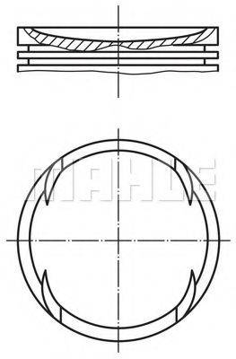 MAHLE ORIGINAL 0826900 Поршень