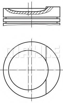 MAHLE ORIGINAL 0348400 Поршень