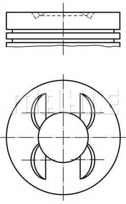 MAHLE ORIGINAL 0028500 Поршень