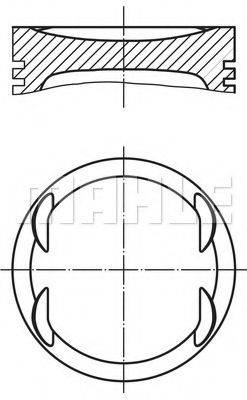 MAHLE ORIGINAL 0040700 Поршень