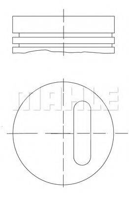 MAHLE ORIGINAL 0210100 Поршень