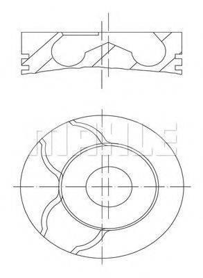 MAHLE ORIGINAL 0220902 Поршень