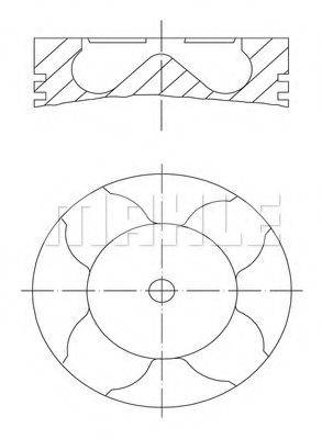 MAHLE ORIGINAL 0121400 Поршень