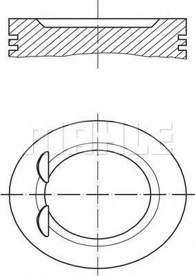 MAHLE ORIGINAL 0010600 Поршень