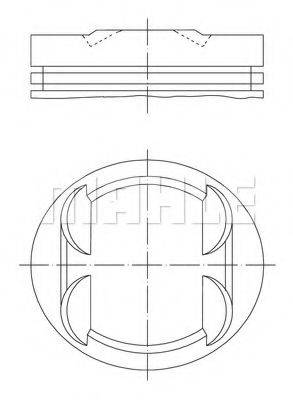 MAHLE ORIGINAL 0026500 Поршень