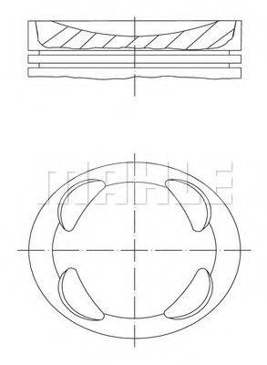 MAHLE ORIGINAL 6077800 Поршень