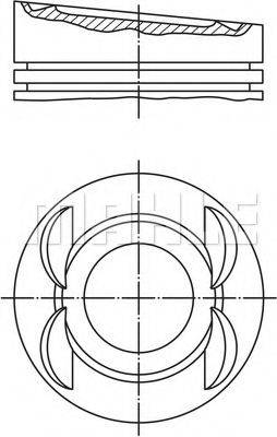 MAHLE ORIGINAL 0306212 Поршень