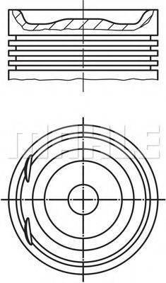 MAHLE ORIGINAL 0122000 Поршень