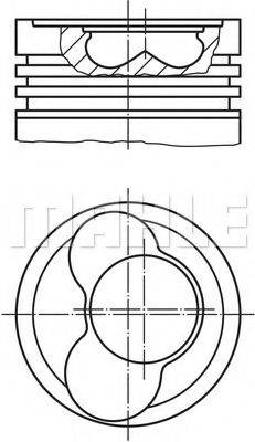 MAHLE ORIGINAL 0305802 Поршень