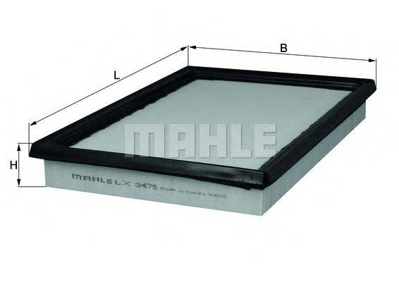 MAHLE ORIGINAL LX3475 Повітряний фільтр