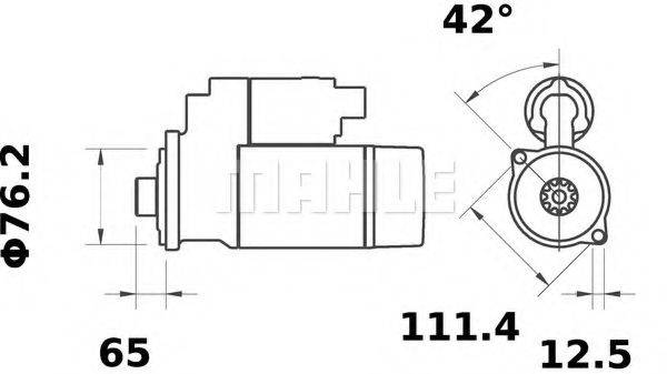 MAHLE ORIGINAL MS38 Стартер