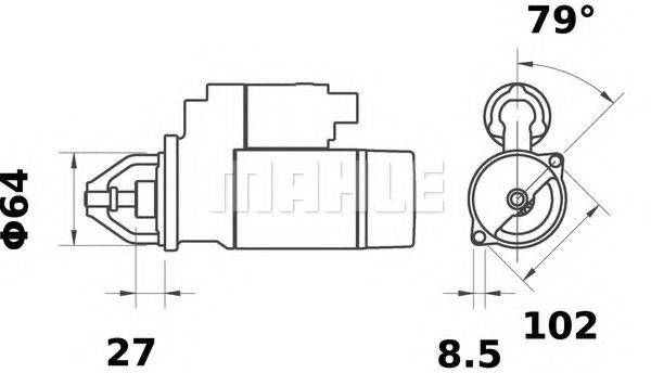 MAHLE ORIGINAL MS35 Стартер