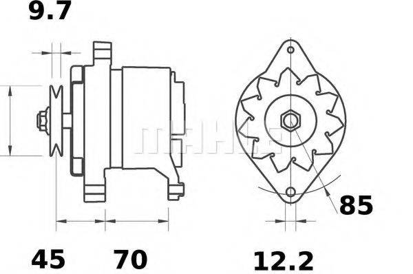 MAHLE ORIGINAL MG423 Генератор