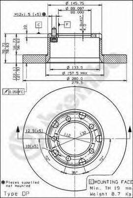 BRECO BS7532 гальмівний диск