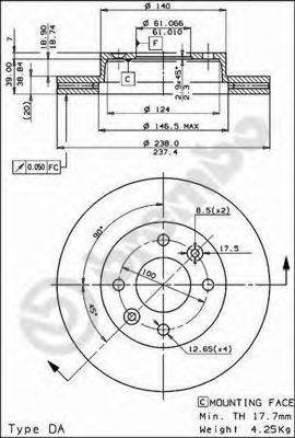 BRECO BS7916 гальмівний диск