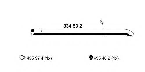 ERNST 334532 Труба вихлопного газу