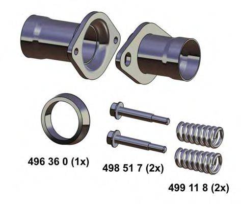 ERNST 043564 Рем. комплект, труба вихлопного газу