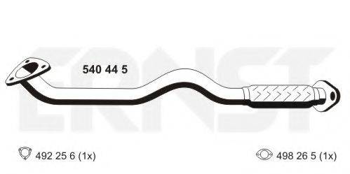 ERNST 540445 Труба вихлопного газу