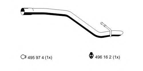 ERNST 313155 Труба вихлопного газу