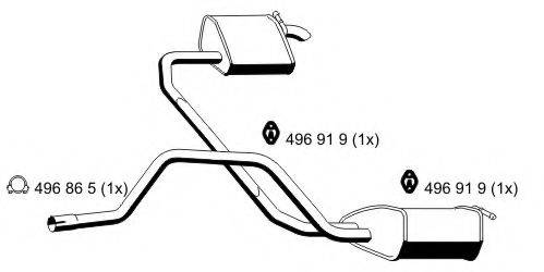 ERNST 344050 Глушник вихлопних газів кінцевий