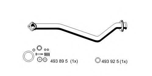 ERNST 515412 Труба вихлопного газу
