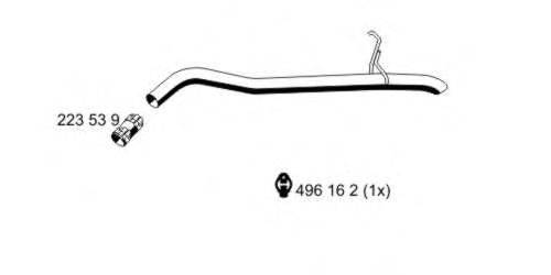 ERNST 332507 Труба вихлопного газу