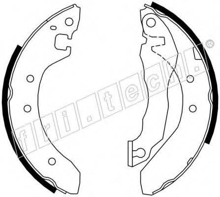 FRI.TECH. 1007015 Комплект гальмівних колодок