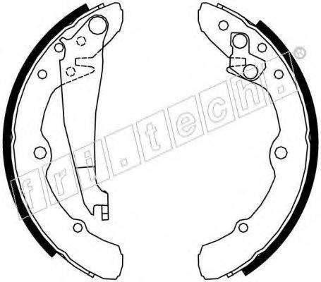 FRI.TECH. 1016020 Комплект гальмівних колодок