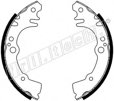 FRI.TECH. 1026350 Комплект гальмівних колодок