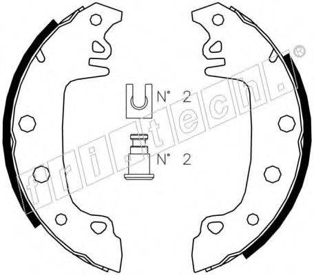 FRI.TECH. 1034079 Комплект гальмівних колодок