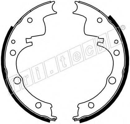 FRI.TECH. 1034087 Комплект гальмівних колодок